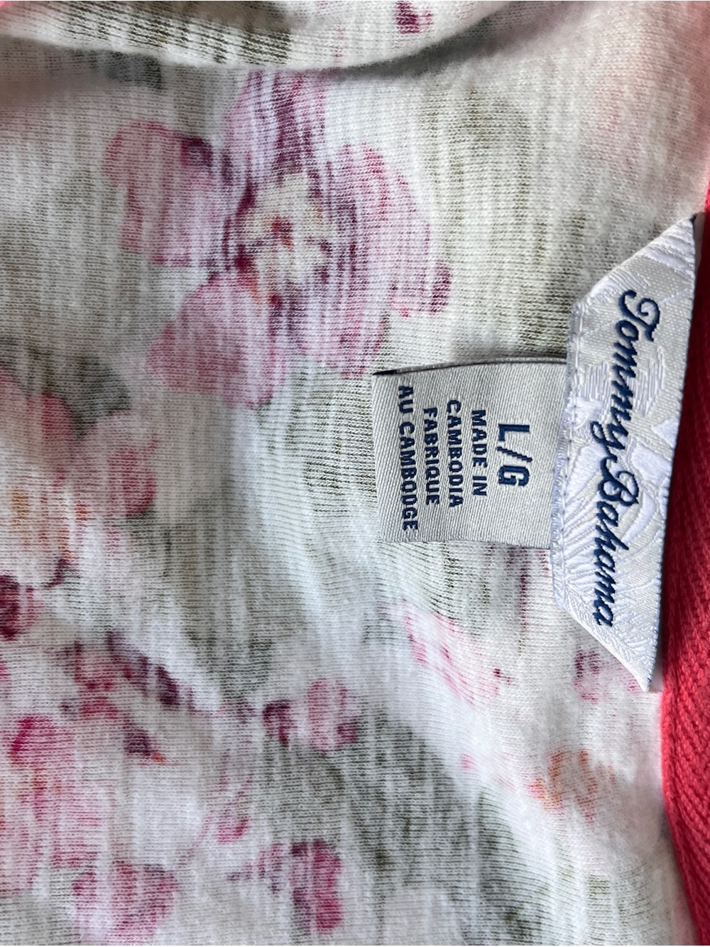 Floral Sleeve Top | Tommy Bahama | Sz L | Summer Feminine - Picture 10 of 12